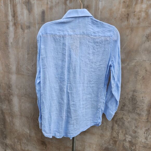 Oliver wicks tessitura Monti Italian linen button up shirt - Picture 5 of 6